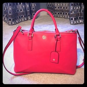 Large Tory Burch Robinson Double Zip Tote