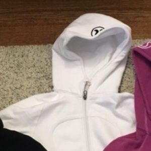 White scuba hoodie