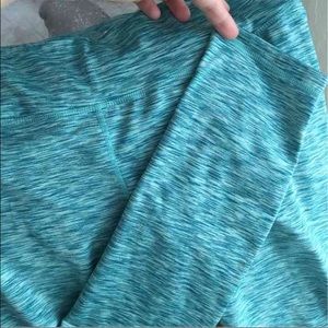 Green Blue Reebok Leggings Active L