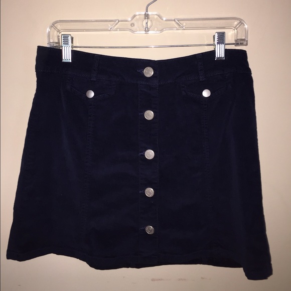 UO BDG corduroy button-up skirt