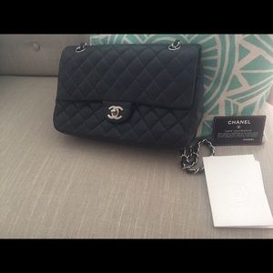 Chanel bag timeless medium size lamb leather