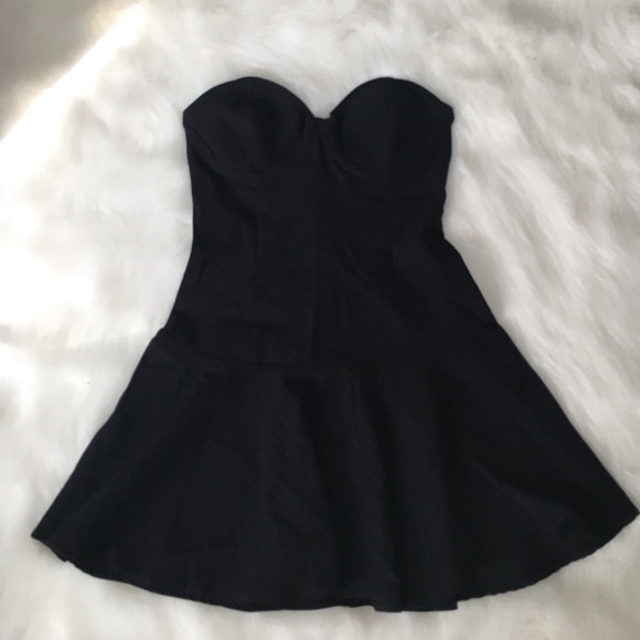 Strapless Black Nasty Gal Dress