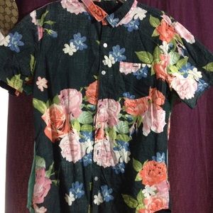 Flower button down shirt,