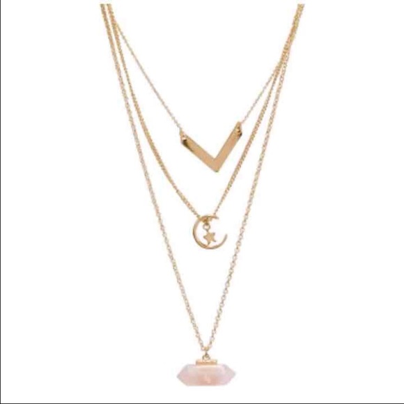 Aeropostale 3 chain necklace