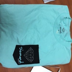 Turquoise diamond supply tee shirt