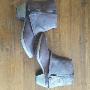 Worthington brown booties size 10