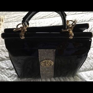 Patent leather purse