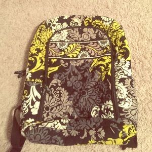 Black, Green and Gray Vera Bradley Backpack