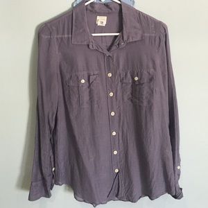 J crew button up blouse