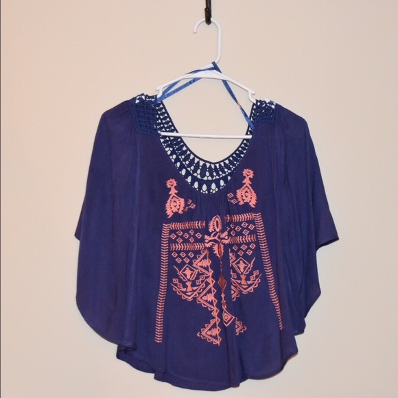 Blue and pink top!