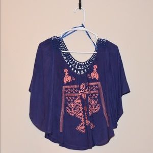 Blue and pink top!