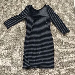 Black & grey dress