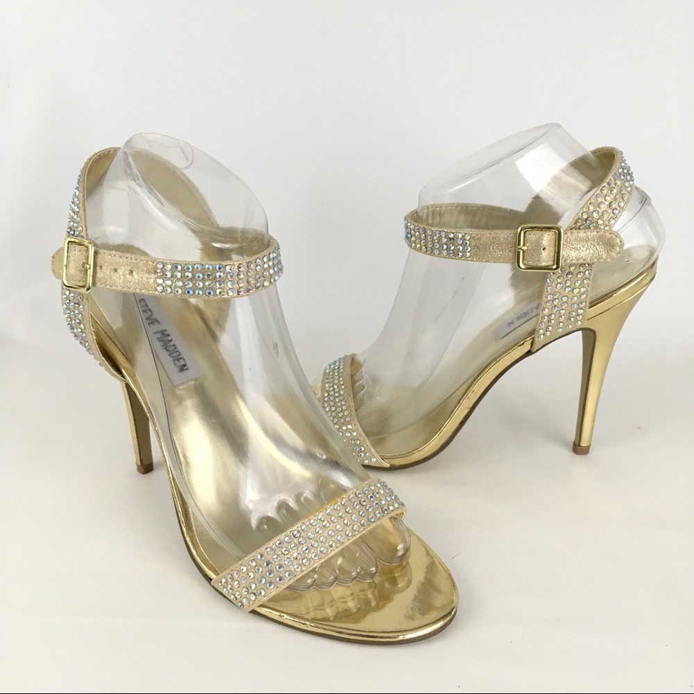 Steve Madden Ankle Strap Heels Disco R