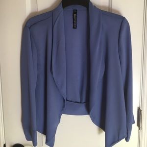 Design Lab Periwinkle Bolero Blazer.