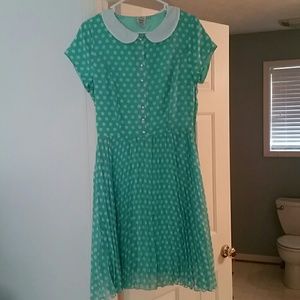 Shabby Apple Mint Green Polka dot dress