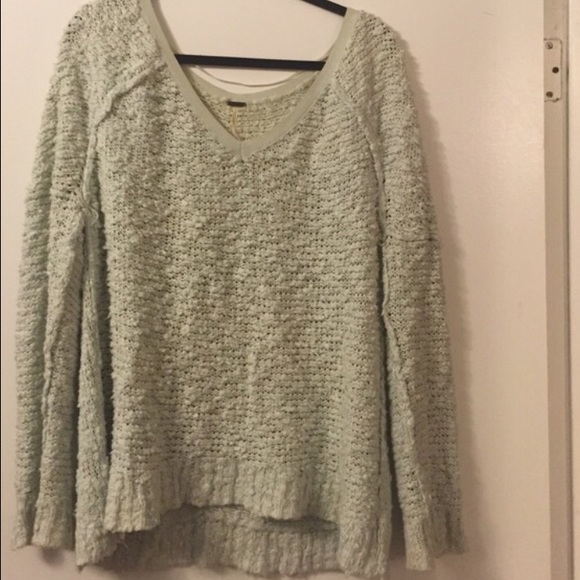 free people mint sweater