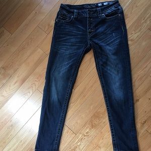 Miss me mid rise skinny button front  distressed