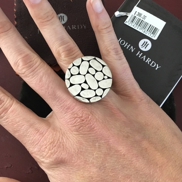John hardy sterling silver kali disk ring size 7