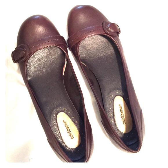 Brown leather flats 7