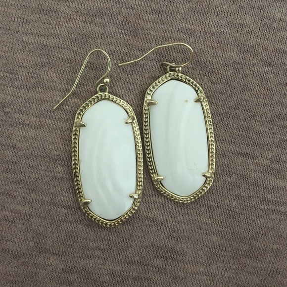 Kendra Scott White earrings