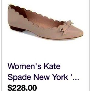 Size 9 Kate Spade leather flats