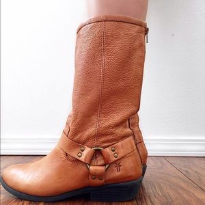 Tan Frye boots