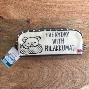 Monochrome Rilakkuma Pen Pouch