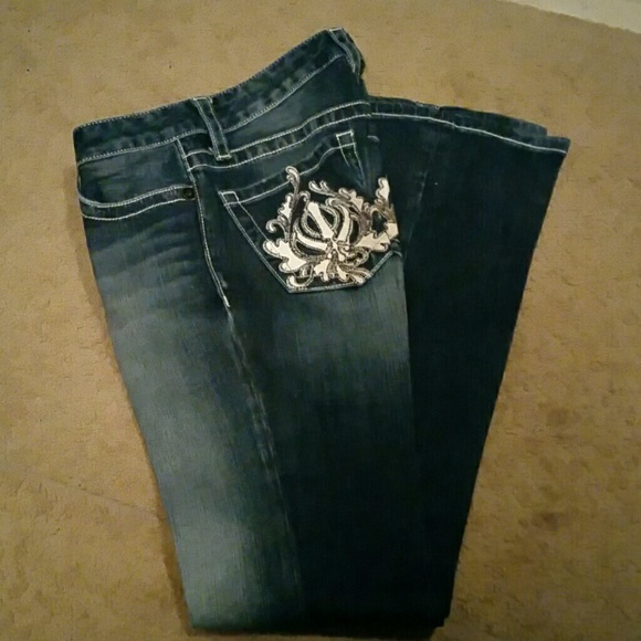 D9 slick denim boot cut