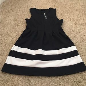 Apt 9. Black and White Peplum Dress