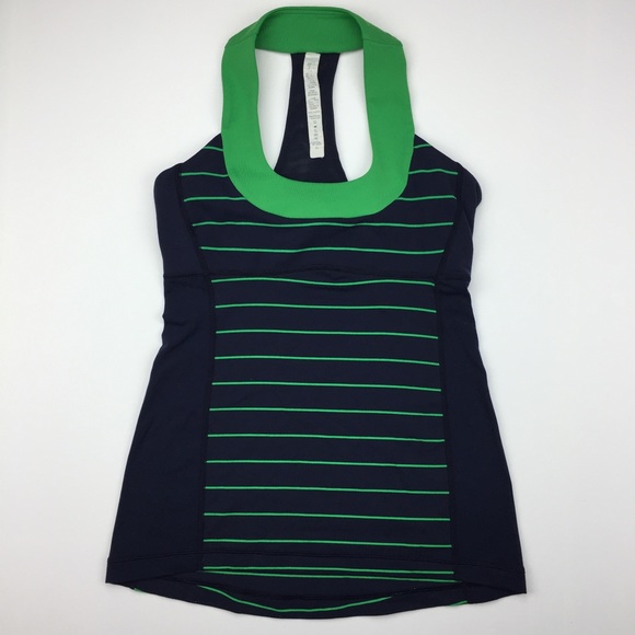 lululemon athletica Tops - Lululemon Scoop Neck Tank Slalom Stripe Inkwell