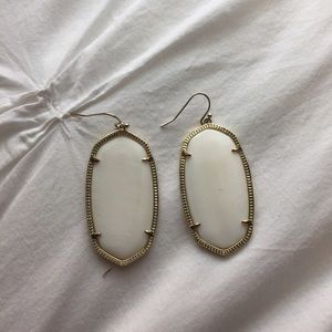 Large Danielle White earrings