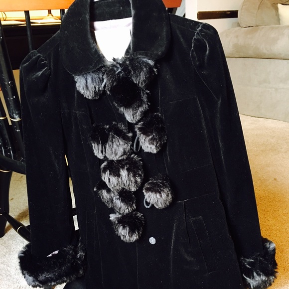 Anthropologie velvet coat