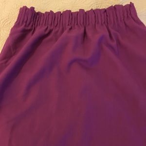 Jcrew wool sidewalk skirt in deep magenta