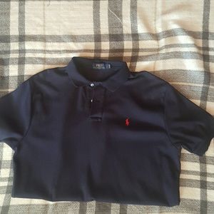 Mens navy polo