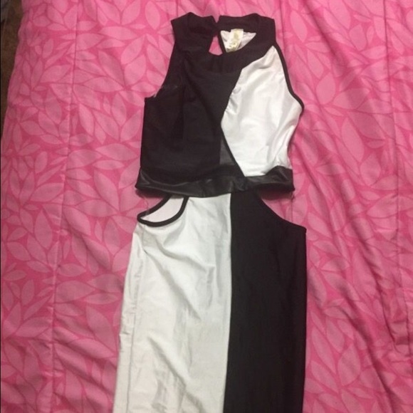 Black and white dress