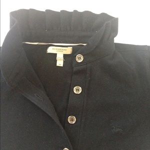 Burberry ruffle collar polo shirt