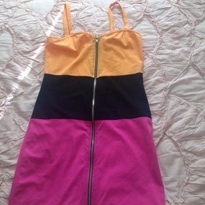 Color-blocked club dress!