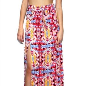 MINKPINK Floral Maxi Skirt