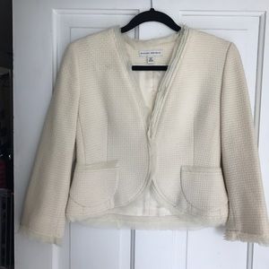 Banana Republic cream blazer size 4 petite