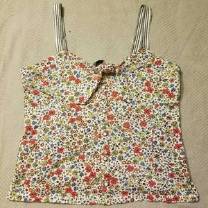 Anthropologie floral tank XL