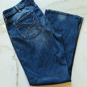 Silver Boot Cut Jeans