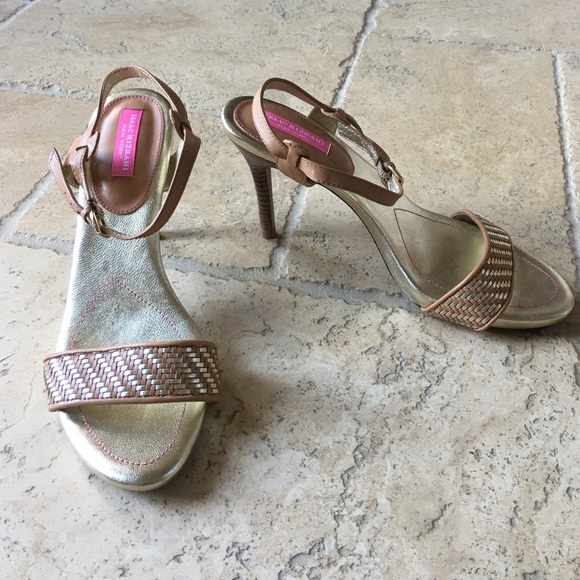 Isaac Mizrahi Gold Heels
