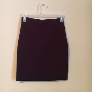 Arden B plum bandage mini-skirt