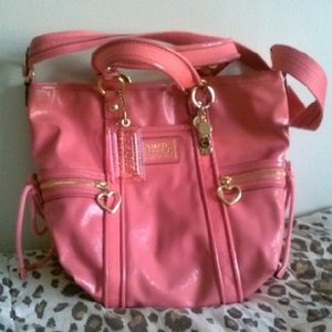 Coach Liquid Gloss Poppy Purse EUC Vegan