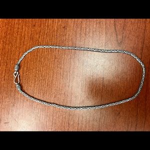 Byzantine style silver necklace