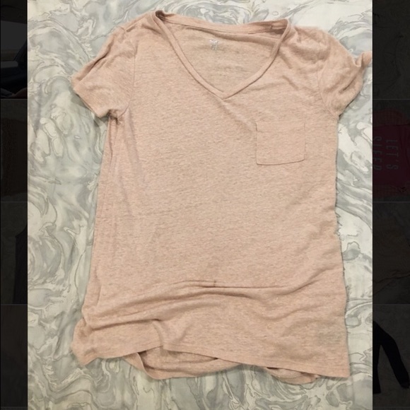 light pink v neck