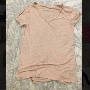 light pink v neck