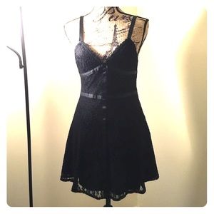 Black lace dress