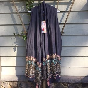 Johnny Was (JW Los Angeles) drape, long vest