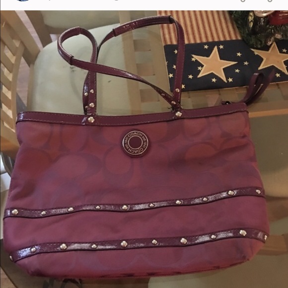 Coach studded small tote